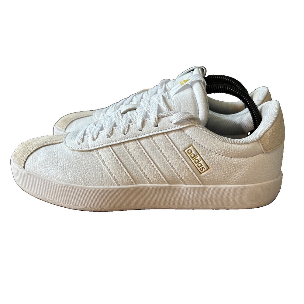 Adidas Womens VL Court 3.0 Sneaker White Grey ID8795 Size 9 Skate Shoe